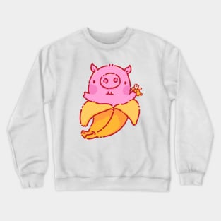 Banana inception pig Crewneck Sweatshirt